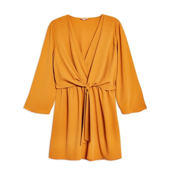 Topshop Knotted Mini Dress - Picture 2 of 4